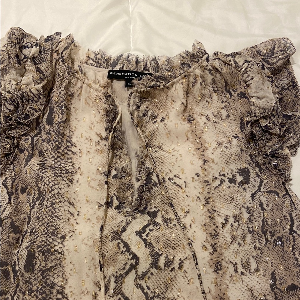 Generation Love Women's Snake Print Top